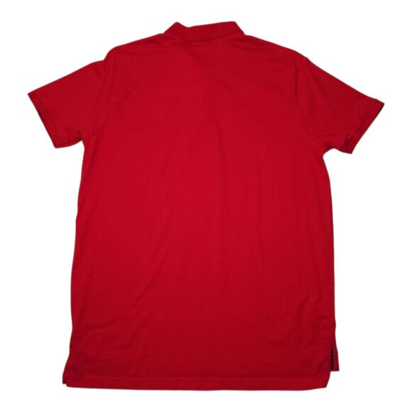 US Polo Assn Red Slim Fit Polo Shirt XL 100% Cotton Short Sleeve Mens Top - Picture 2 of 7